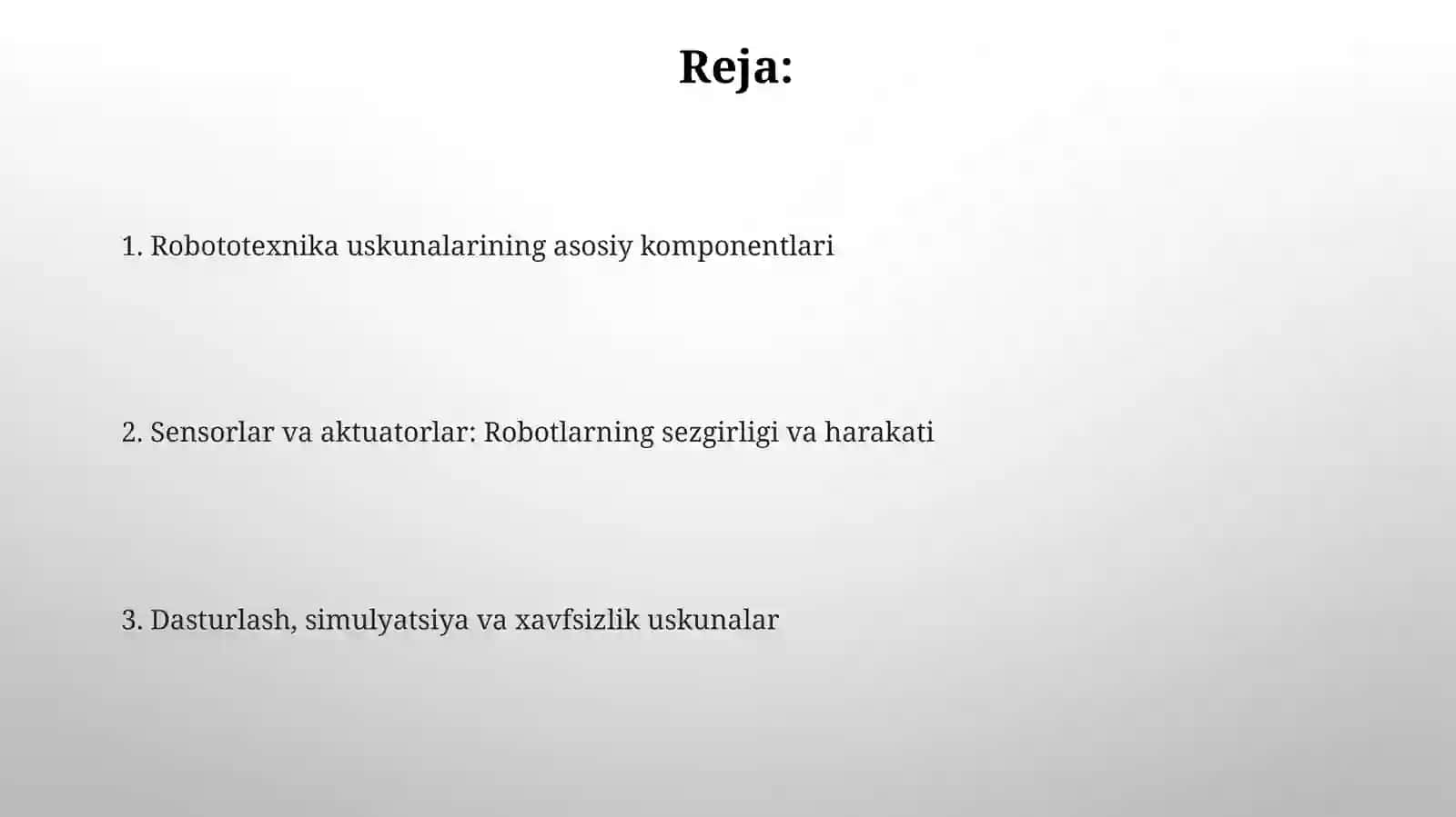 Robototexnika uskunalari 2