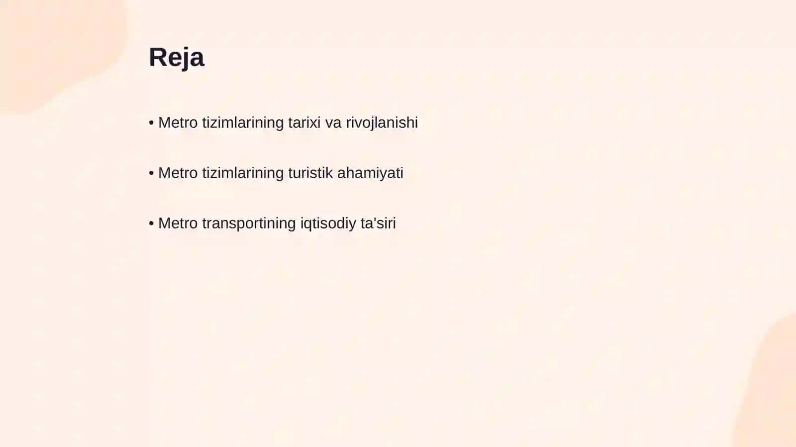 Metro tizimlari: transportdan turistik obyektga aylanish jarayoni 2