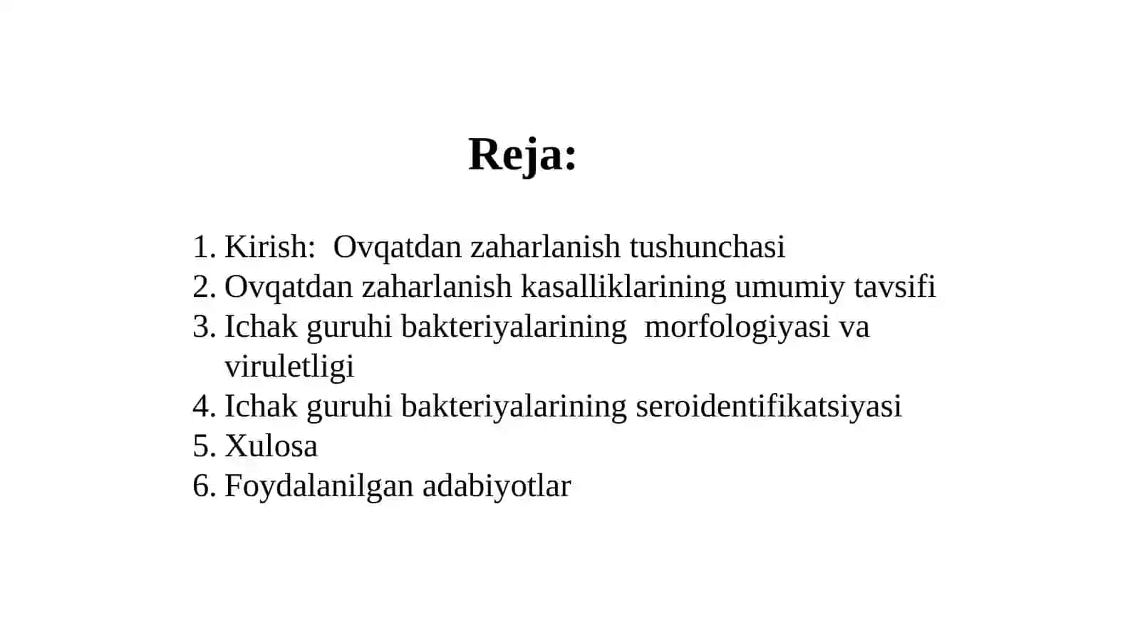 Ichak guruhi bakteriyalarining seroidentifikatsiyasi 2
