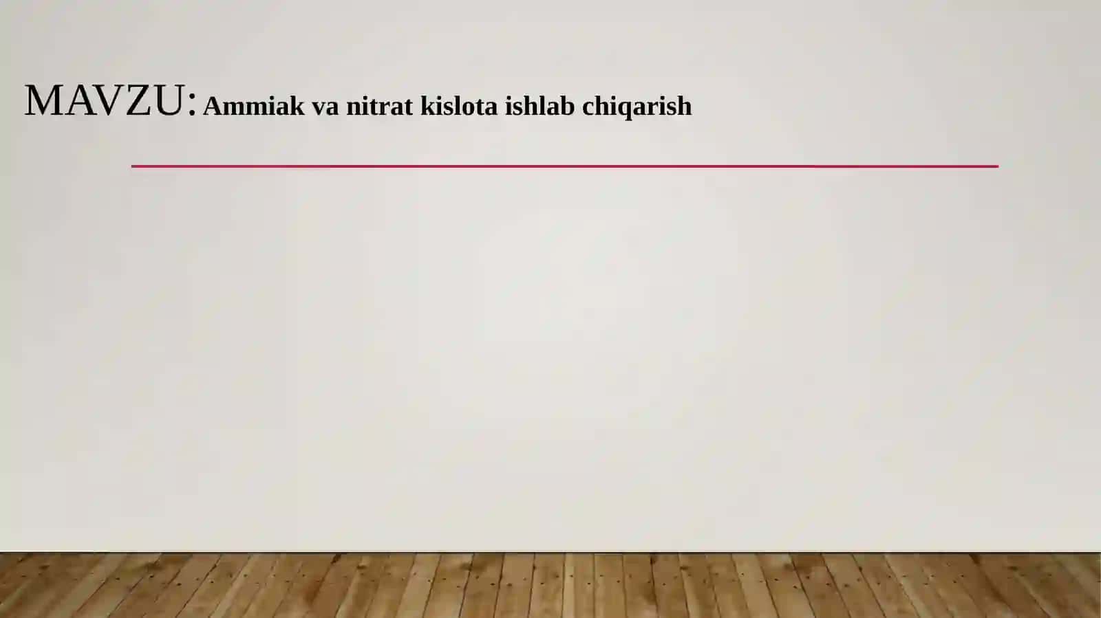 Ammiak va nitrat kislota ishlab chiqarish 2