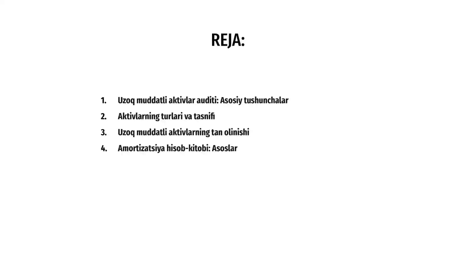 Uzoq muddatli aktivlar auditi 2