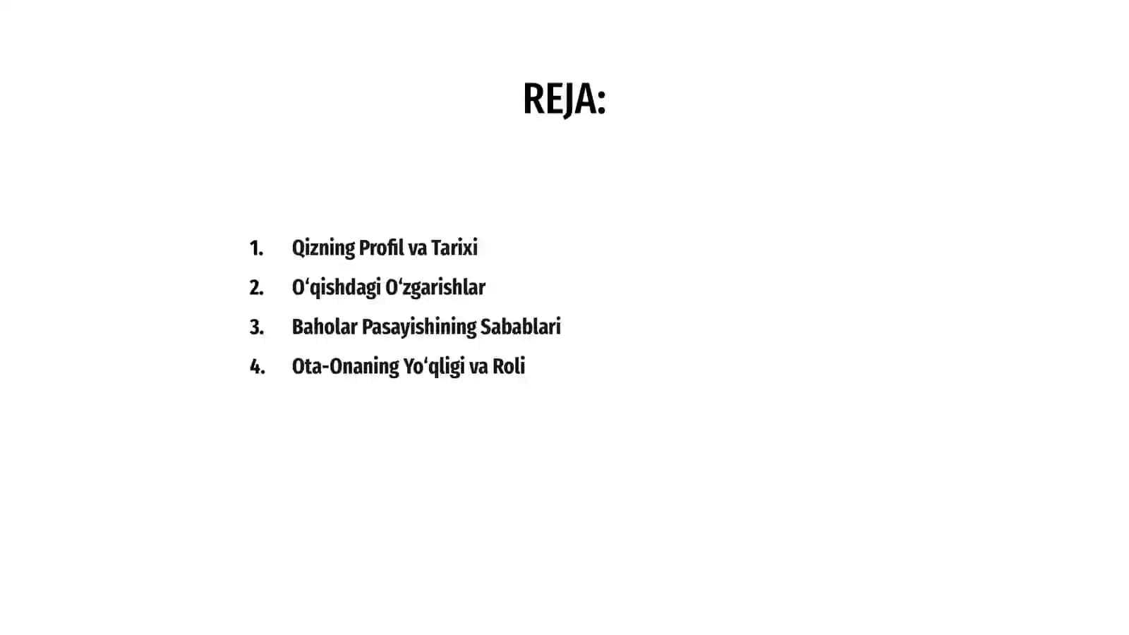 Qizning Profil va Tarixi 2