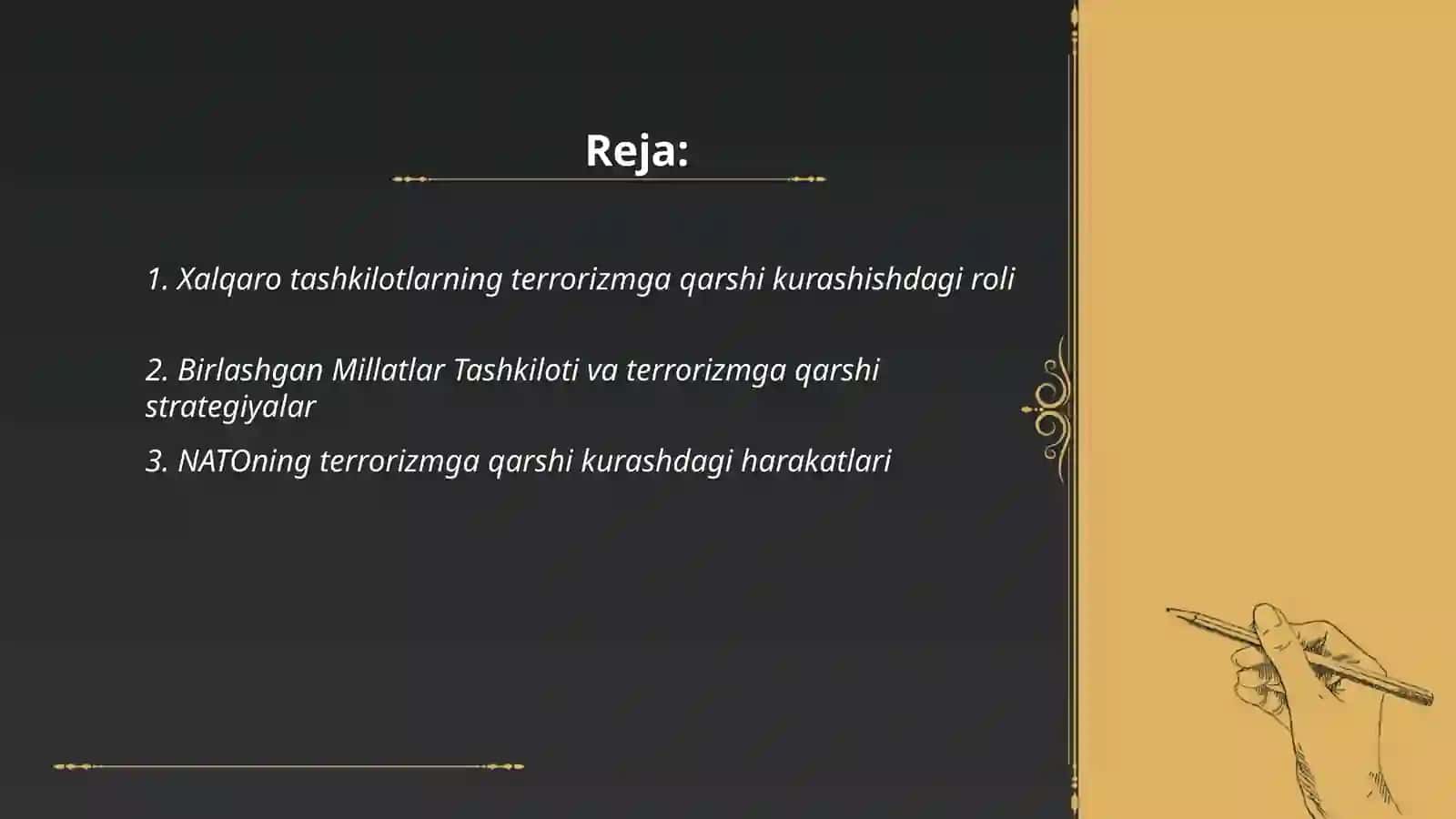 Xalqaro tashkilotlarning terorizmga qarshi kurashishining ahamiyati 2