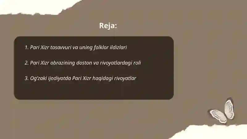 Oʻzbek folklorida pari Xizr mifolagik obrazlari 2