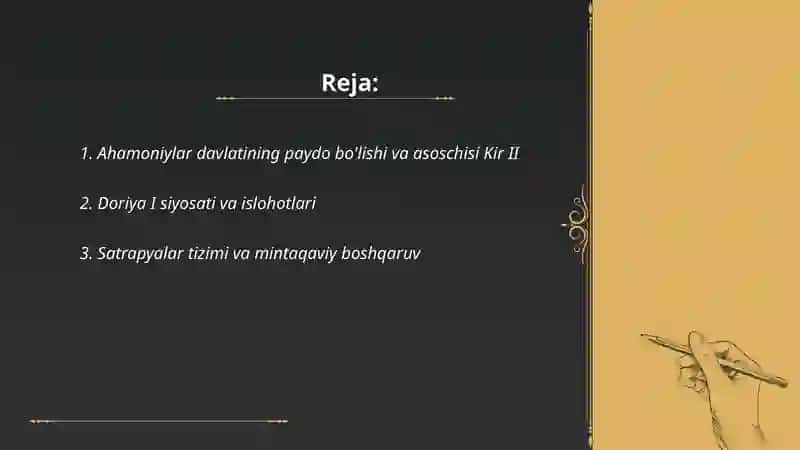 Ahamoniylar davlati 2