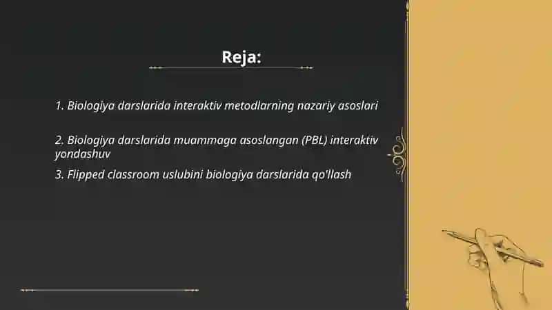 Biologiya darslarida interaktiv metodlardan foydalanish 2