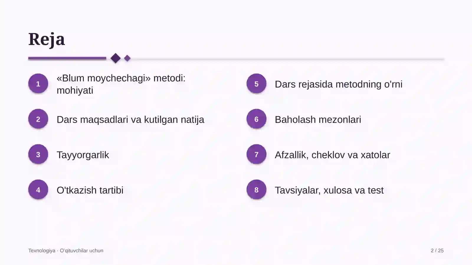 texnologiya darslarida blum moychechagi metodidan foydalanish 7802 2