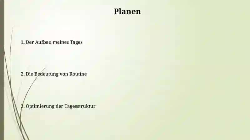 Tagesablauf 2