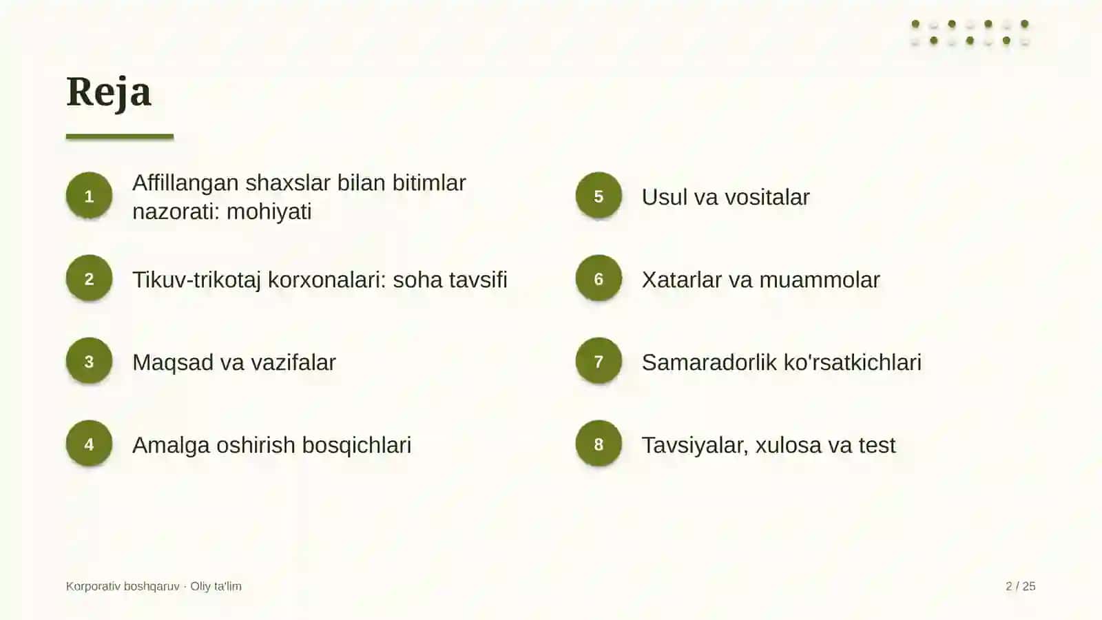 tikuv trikotaj korxonalarida affillangan shaxslar bilan bitimlarni nazorat qilish 4316 2