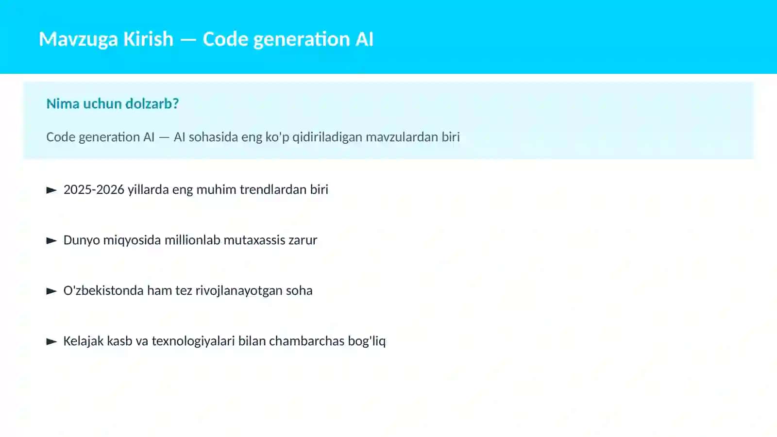 Code generation AI 2