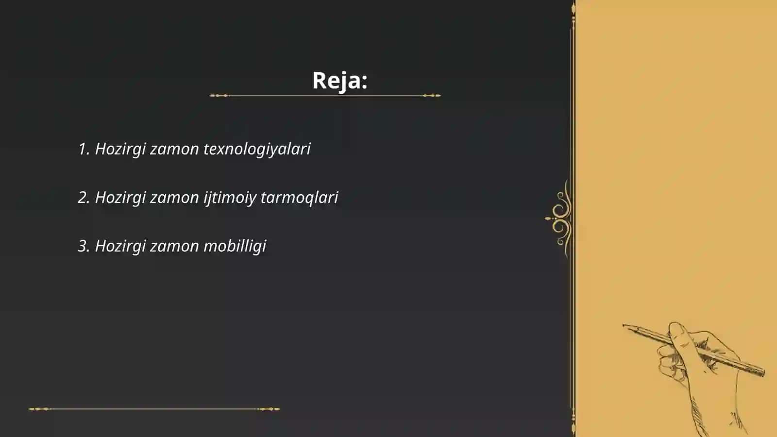 Hozirgi zamon texnologiyalari 2
