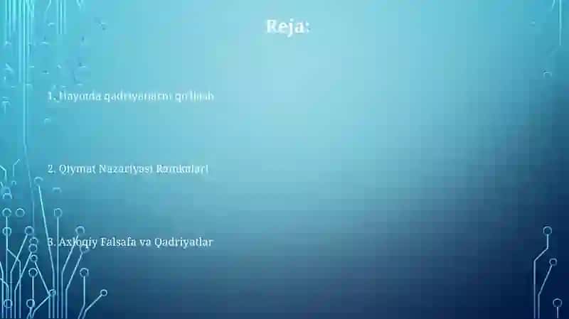 Qadriyatlar falsafasi 2