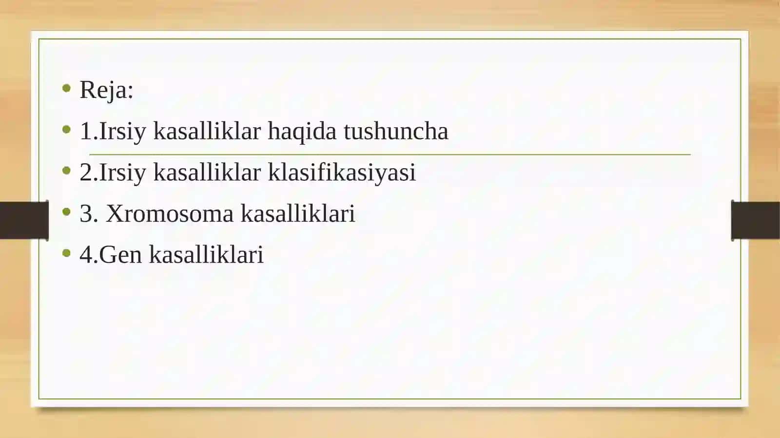 Irsiy gen kasalliklari. 2
