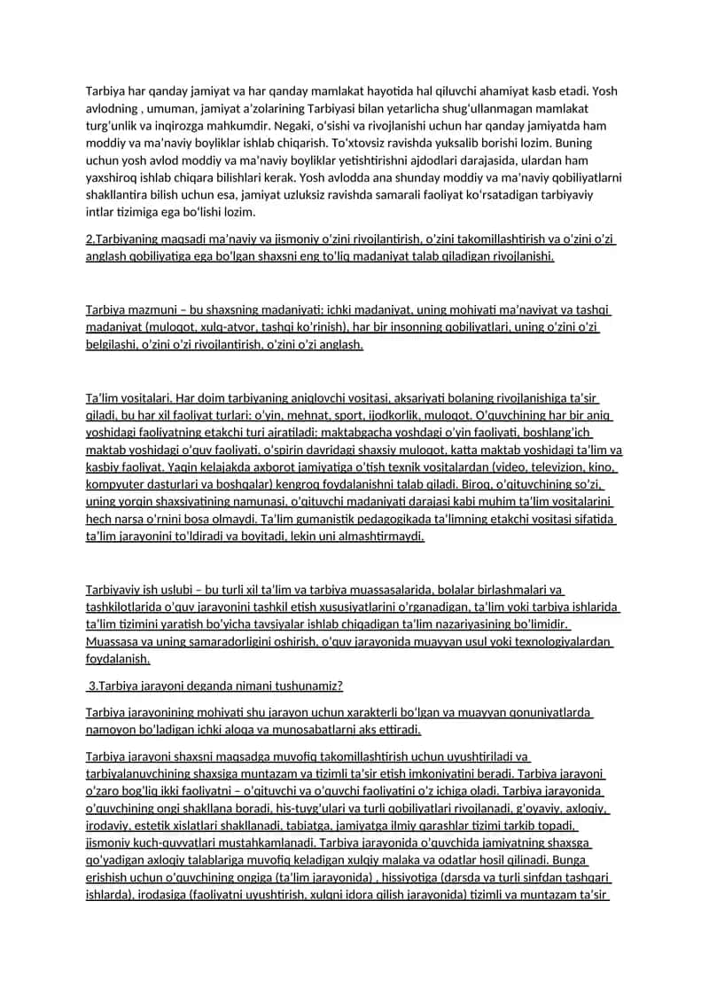 Umumiy oʻrta taʼlim tizimida tarbiya jarayonini tashkil etishning oʻziga xosligi 2