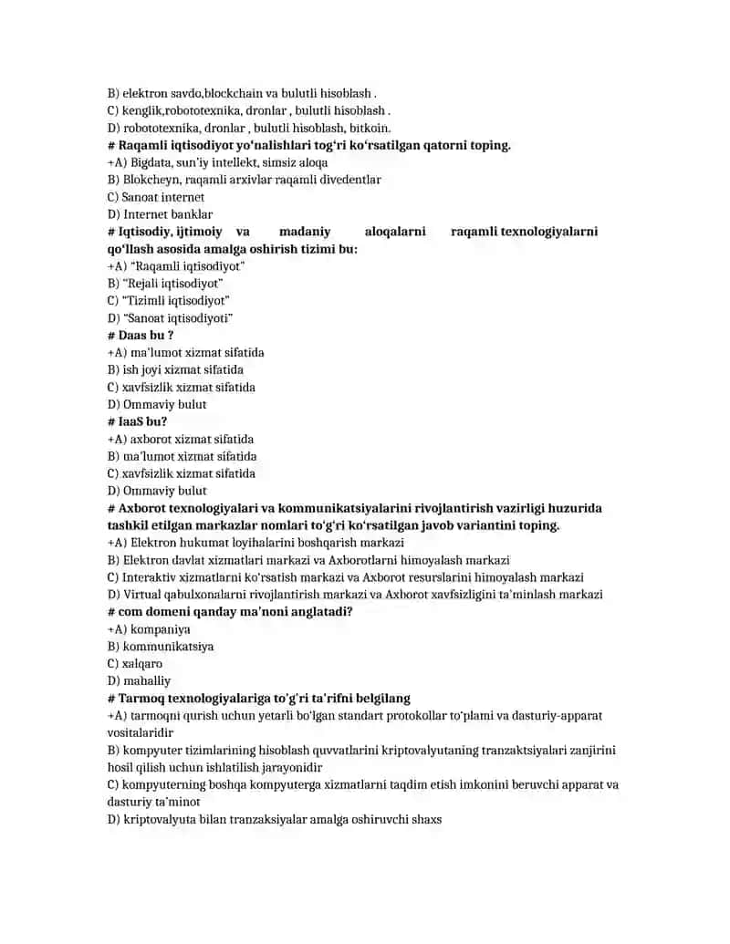 RAQAMLI IQTISODIYOT 2