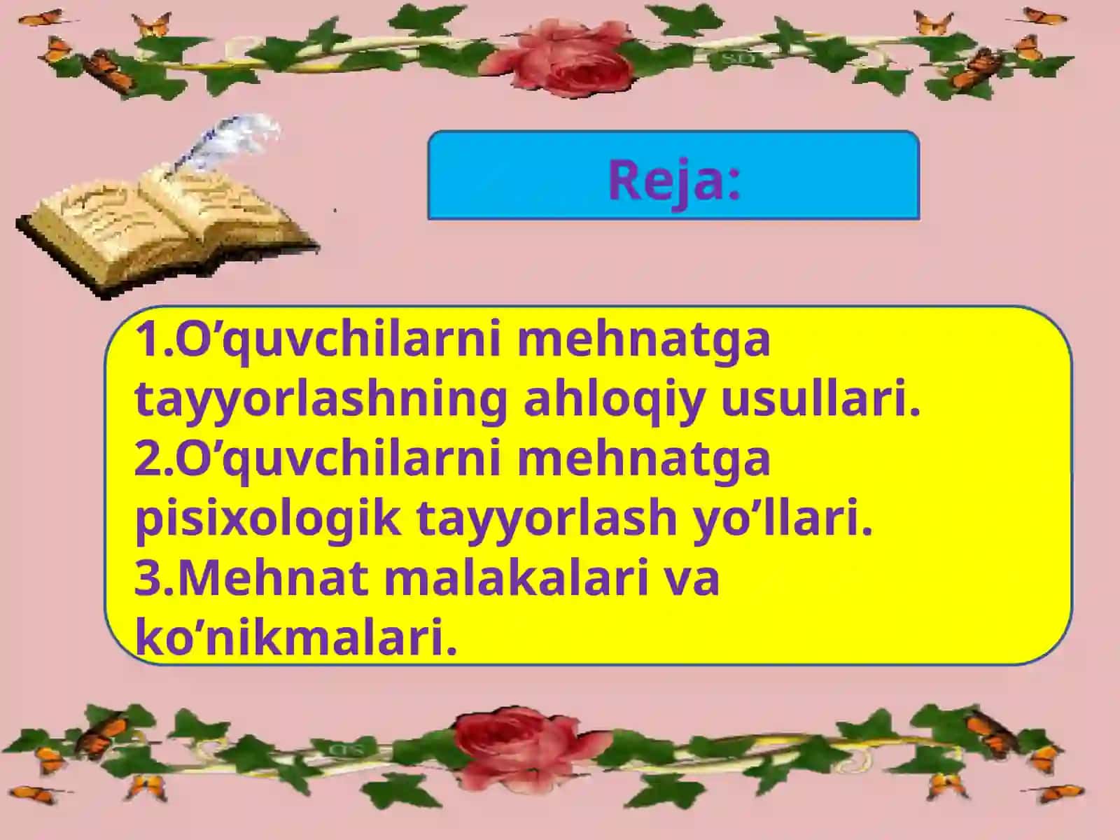 Mehnat ta'limi va tarbiyasi maqsadlari va vazifalari 2