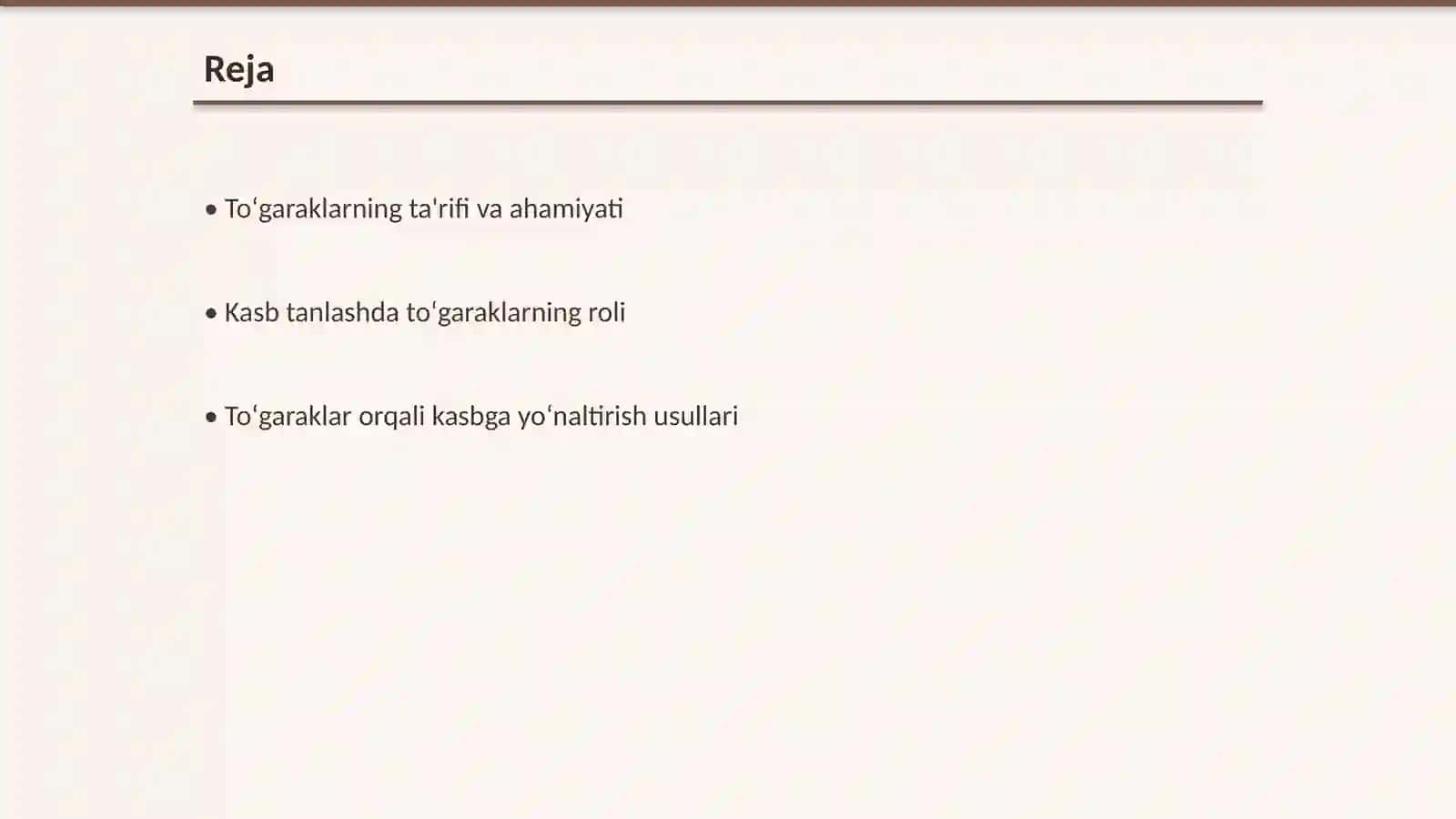 Toʻgaraklarda kasb tanlashga yoʻllash 2