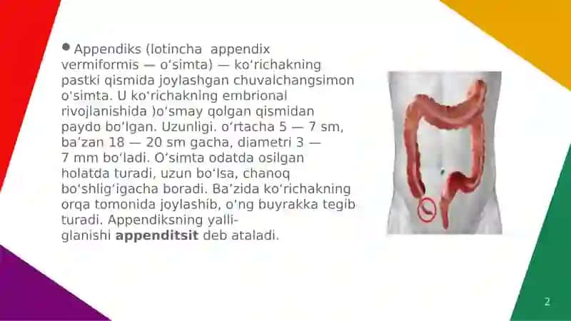 O'tkir appenditsit 2