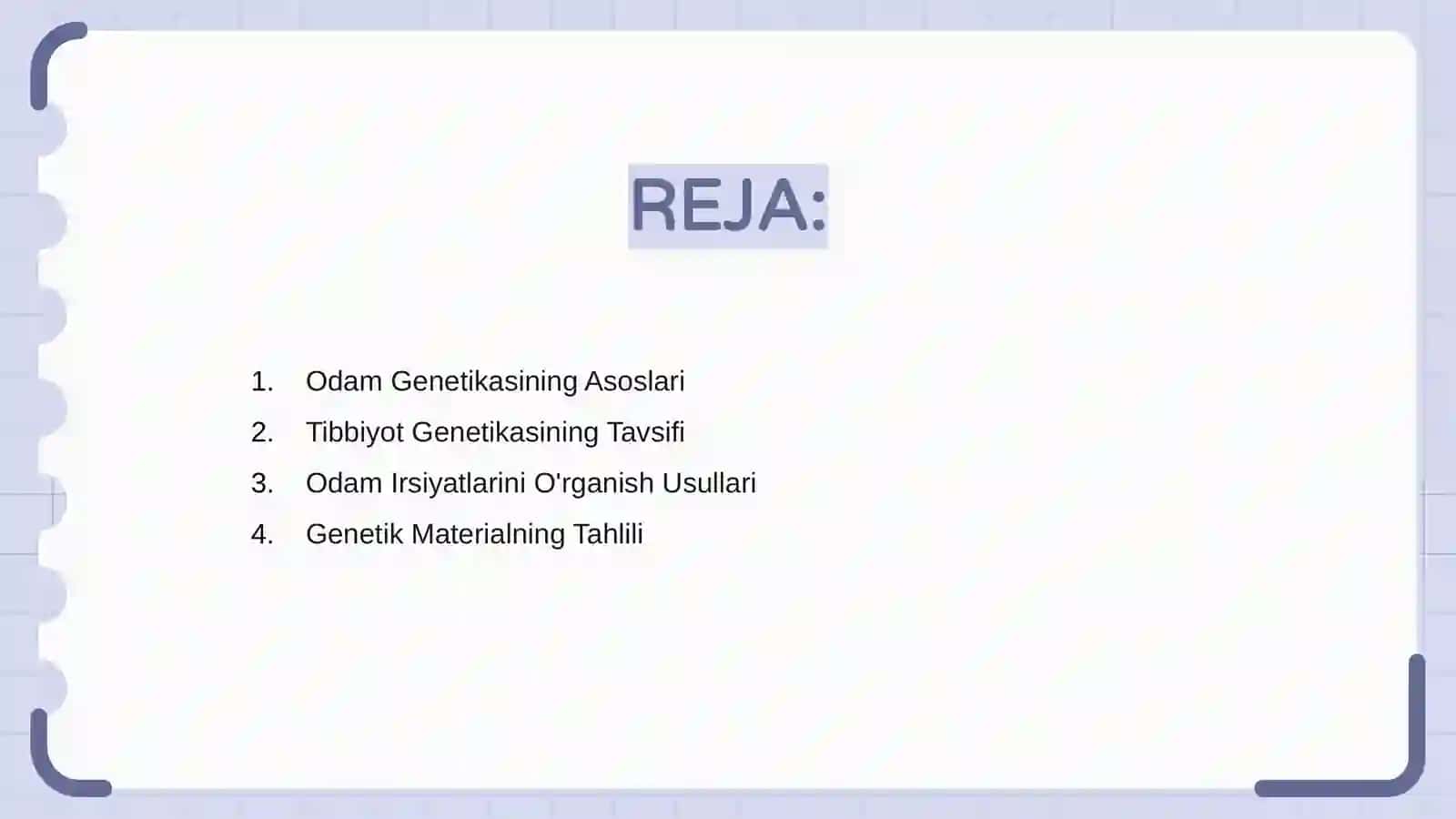 Odam Genetikasining Asoslari 2
