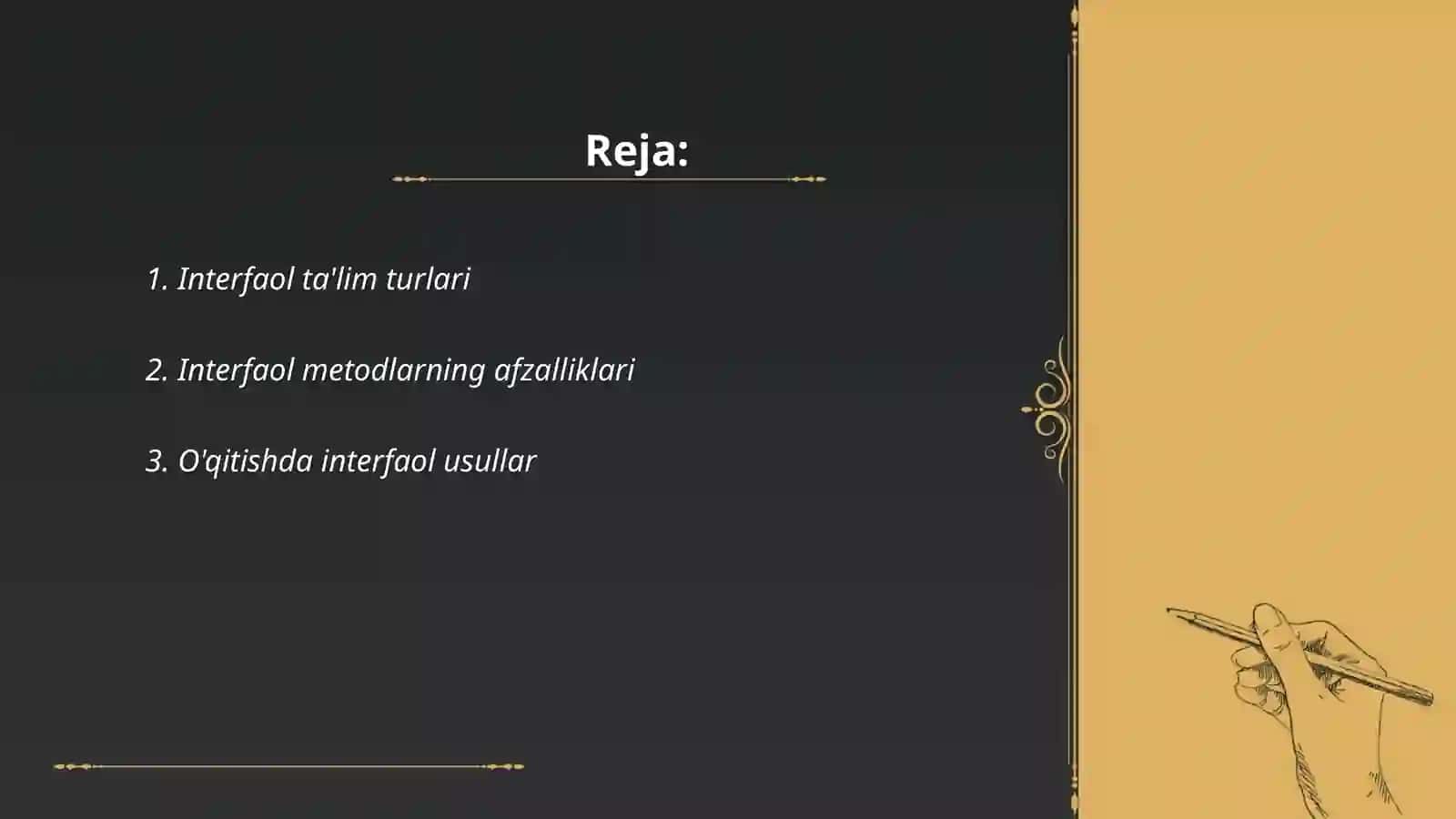 Interfaol metodlar va vositalari 2