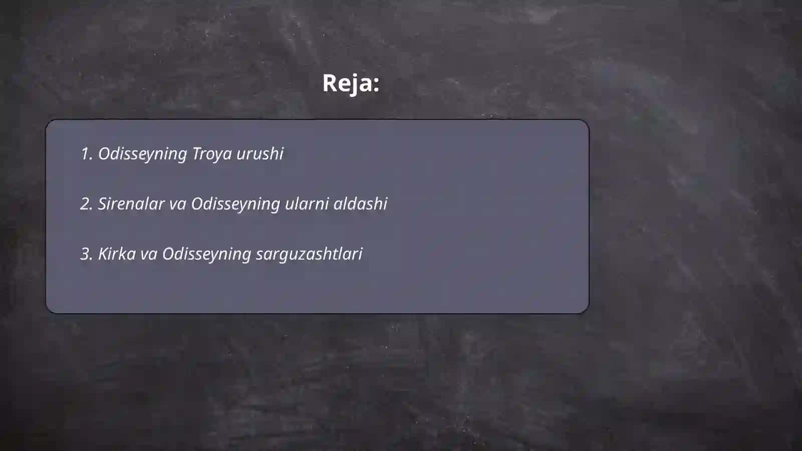 Odisseya asari haqida 2
