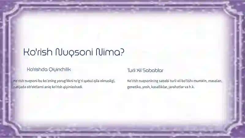 MAXSUS PEDAGOGIKA FANIDAN KO'RISH NUQSONI: MASHHURLAR VA ULARNING TAJRIBASI 2