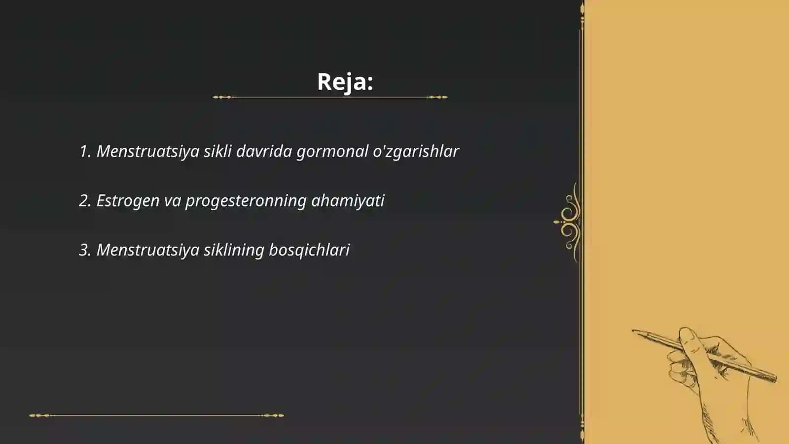 Menstruatsiya siklining ayollarda kechadigan biokimyoviy jarayoni 2