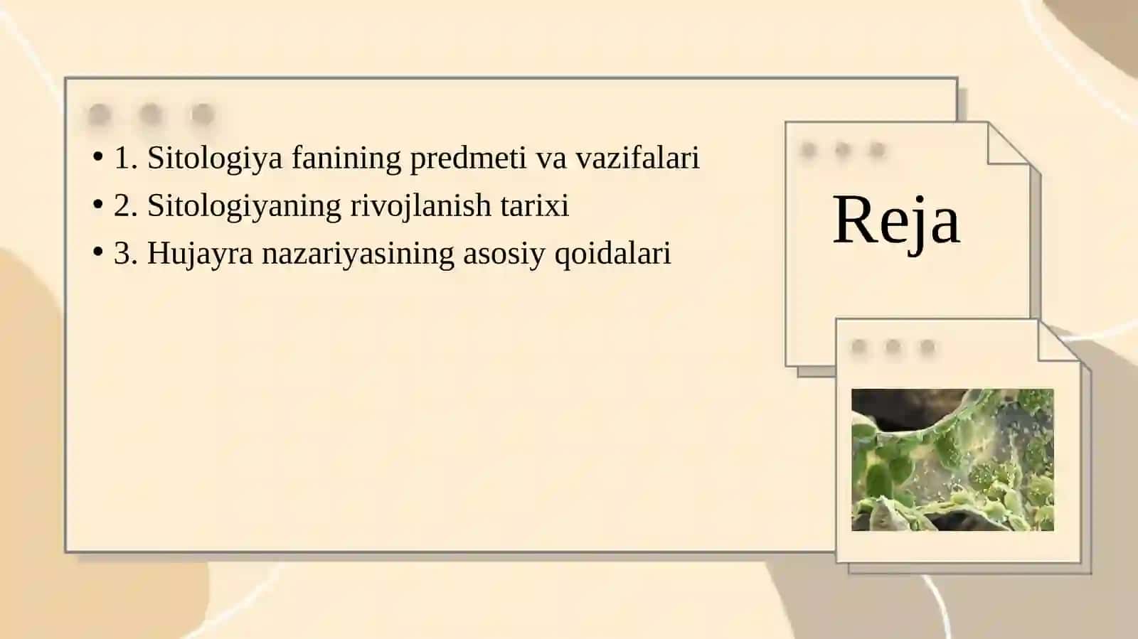 Sitologiyagakirish 2