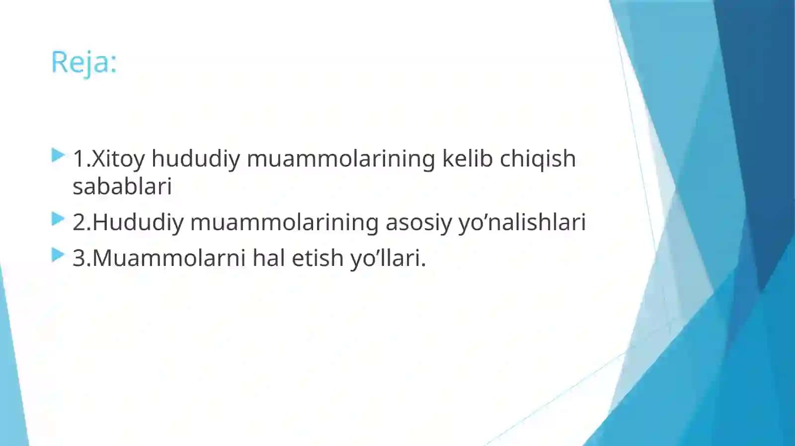 Xitoyning hal etilmagan hududiy muammolari 2