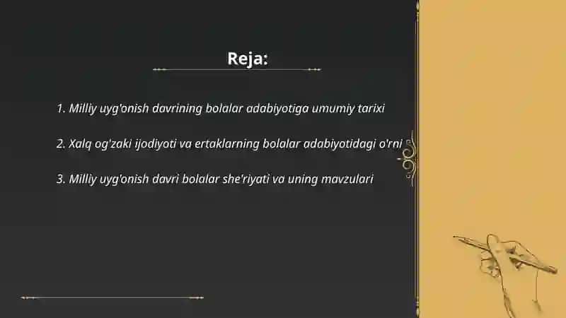 Milliy uyg'onish davri o'zbek bolalar adabiyoti 2