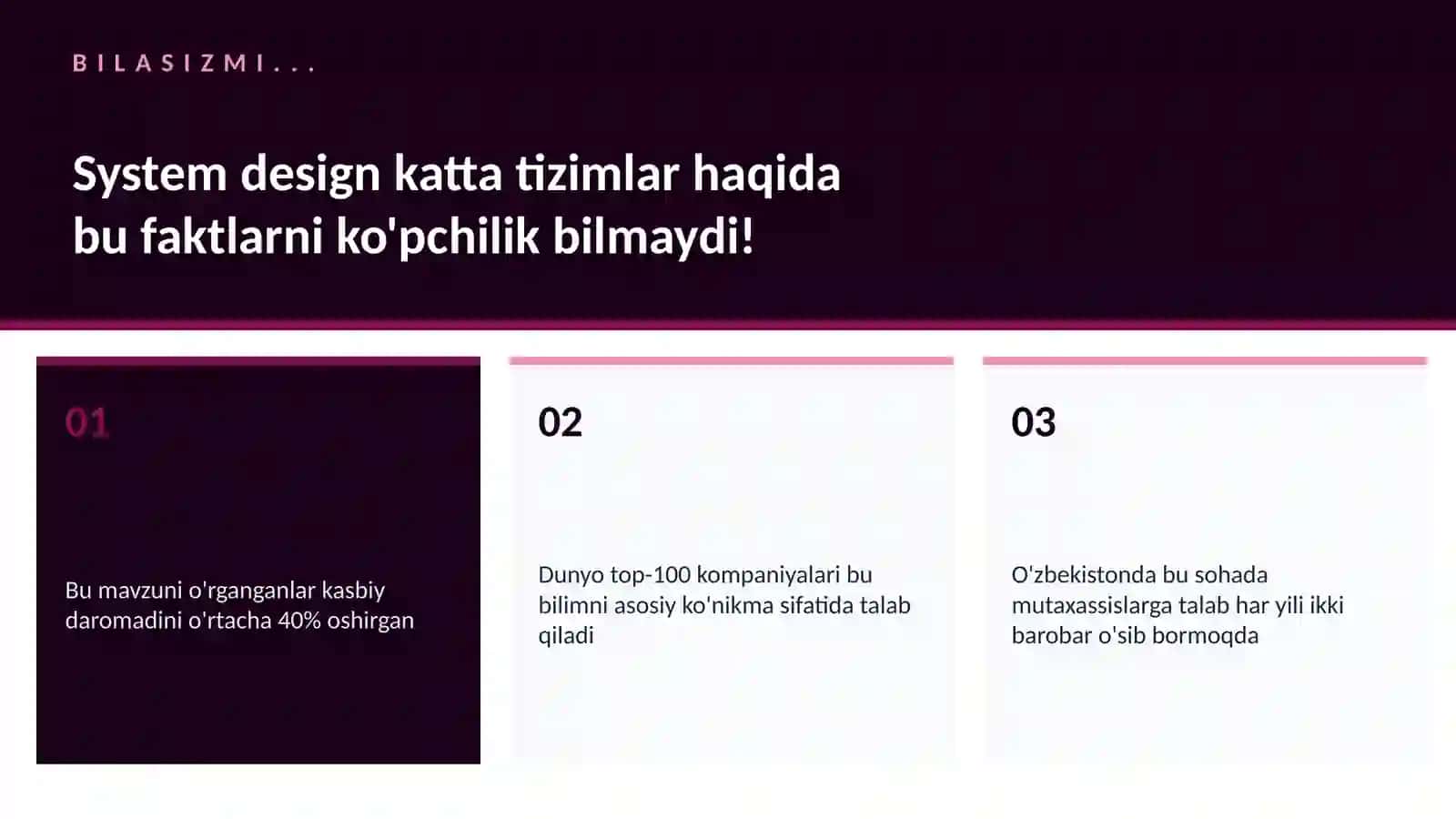 Katta tizimlar haqida 2