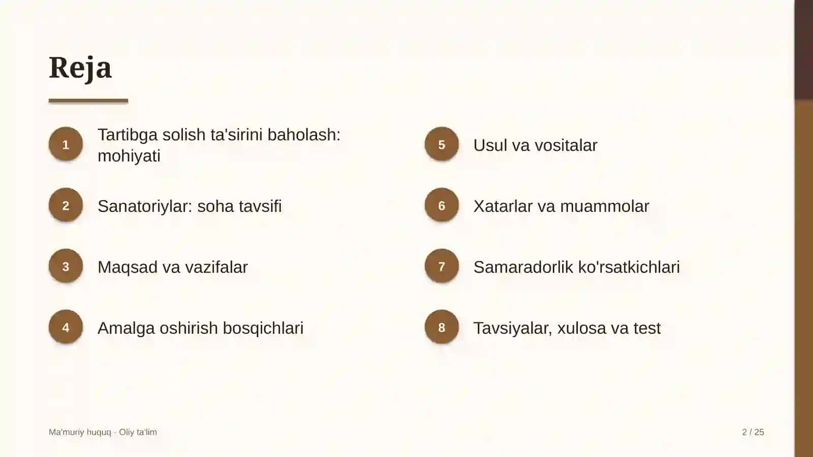 sanatoriylarda normativ huquqiy hujjatlarning tartibga solish ta'sirini baholash 5707 2