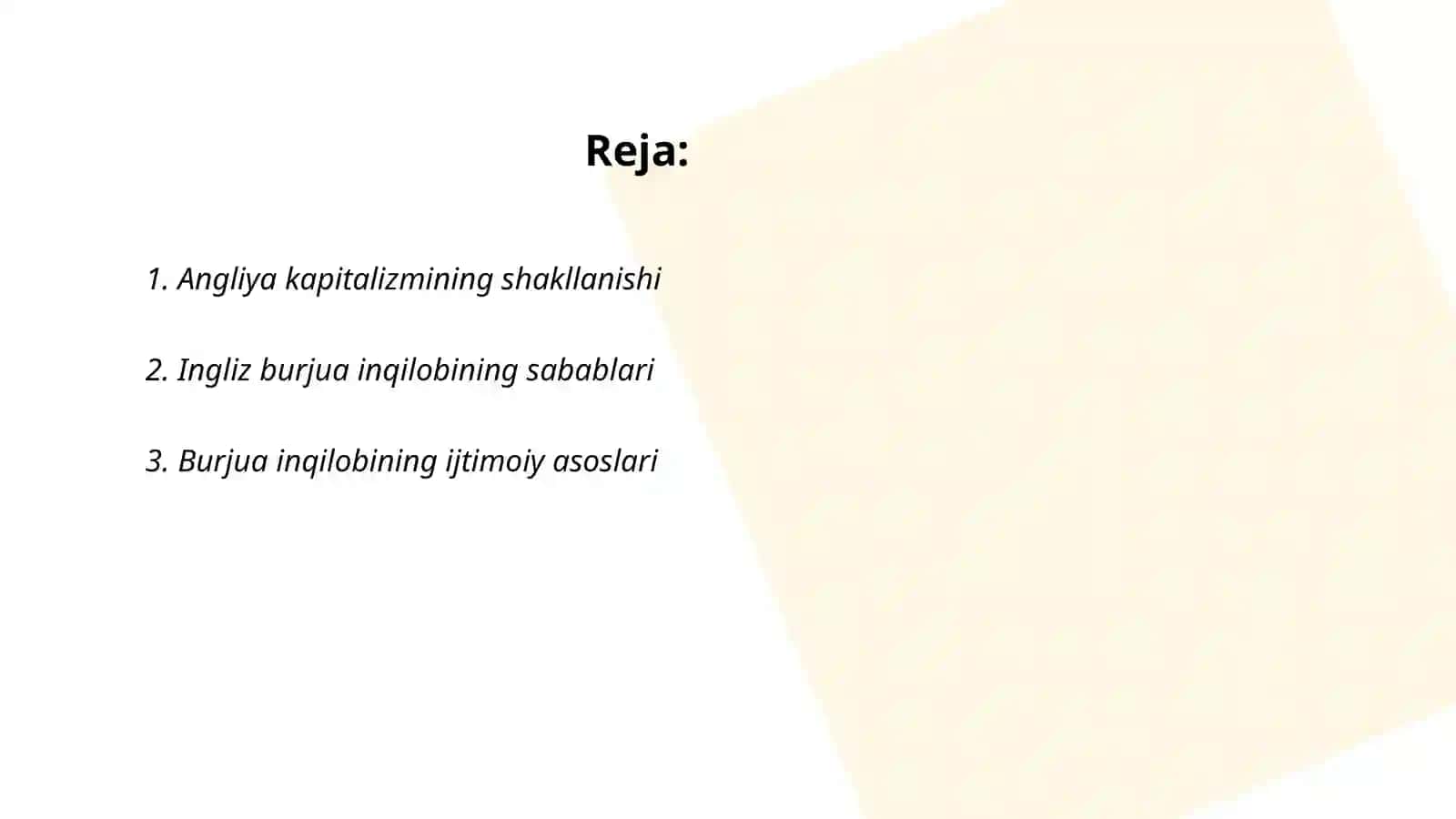 Angliyada kapitalizmning gʻalaba qilishi va ingliz burjua inqilobi 2
