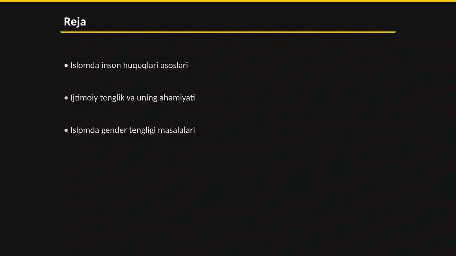 Islomda inson huquqlari himoyasi va ijtimoiy tenglik 2