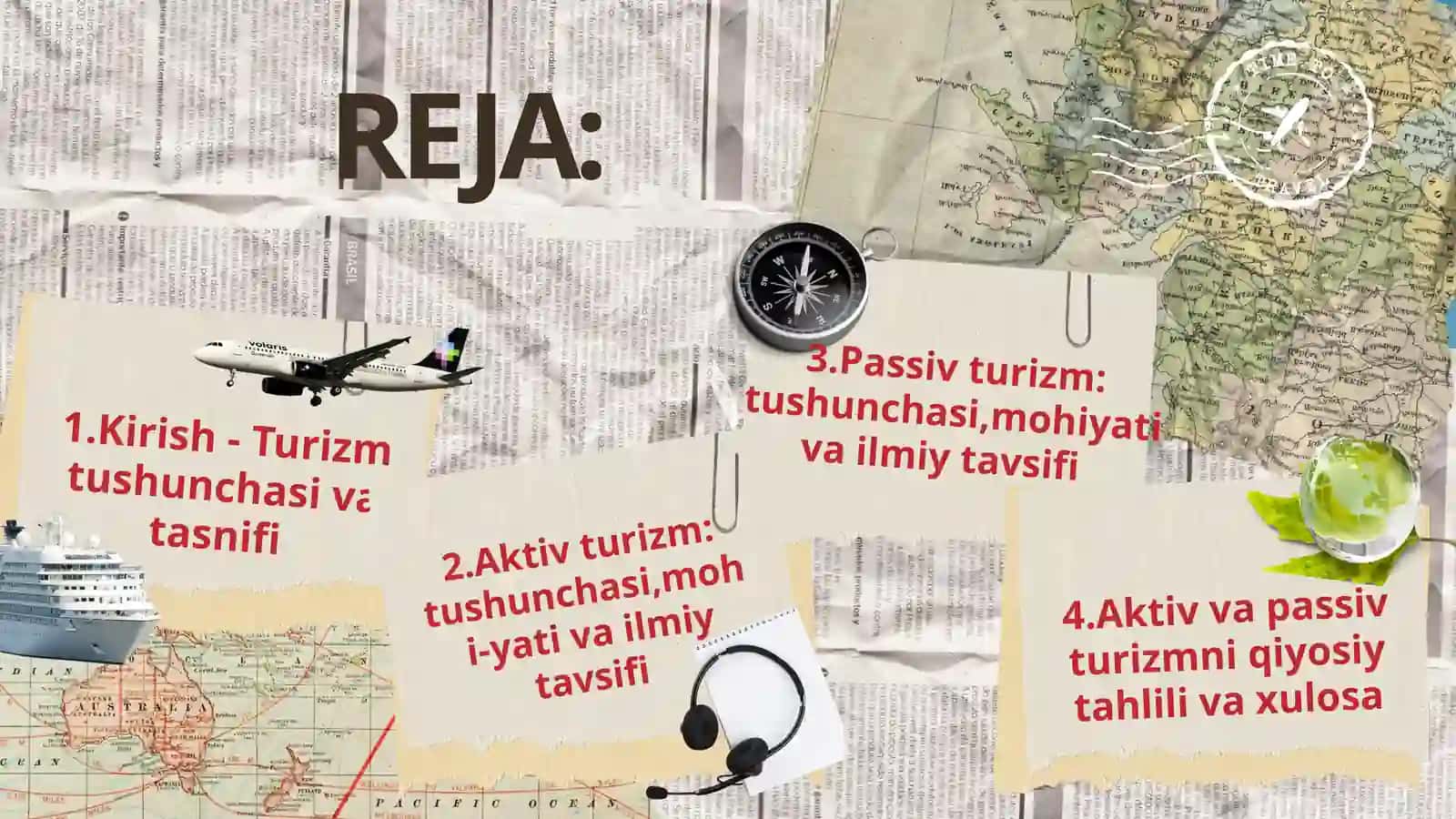Aktiv va passiv turizm tushunchasi tayyor ppt 2