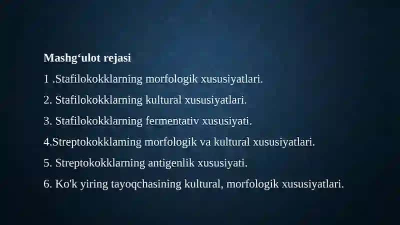 Yiringli-yallig'lanish kasalliklarini keltirib chiqaruvchi mikroorganizmlar 2