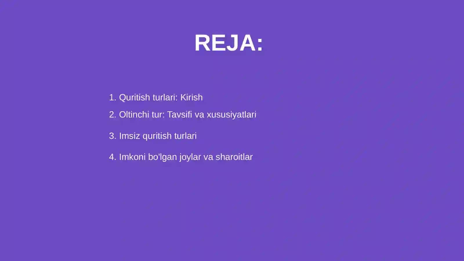 Quritish turlari 2
