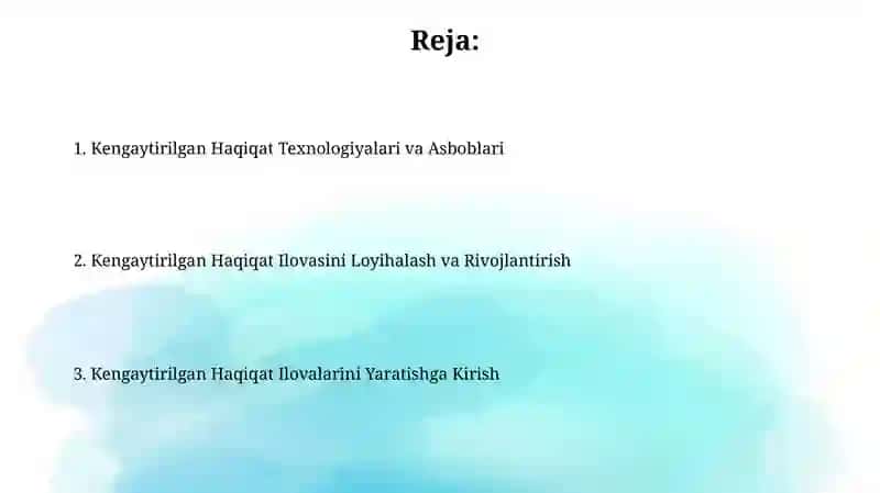 Kengaytirilgan Haqiqat Ilovasi 2