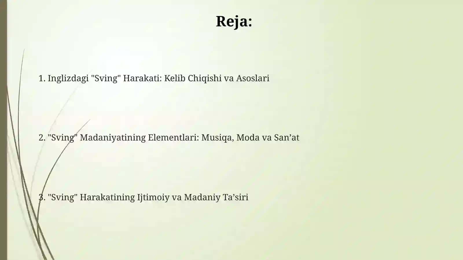 Inglizdagi "Sving" Harakati: Kelib Chiqishi va Asoslari 2