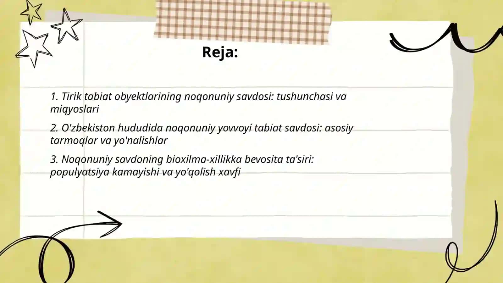 Tirik tabiat obyektlarining noqonuniy savdosi va uning bioxilmaxillikning qisqarishiga ta'siri 2