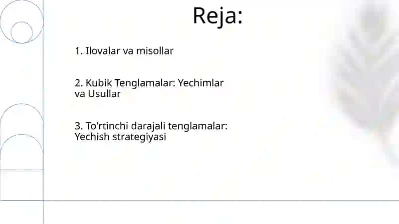 To'rtinchi darajali tenglamalar: Yechish strategiyasi 2