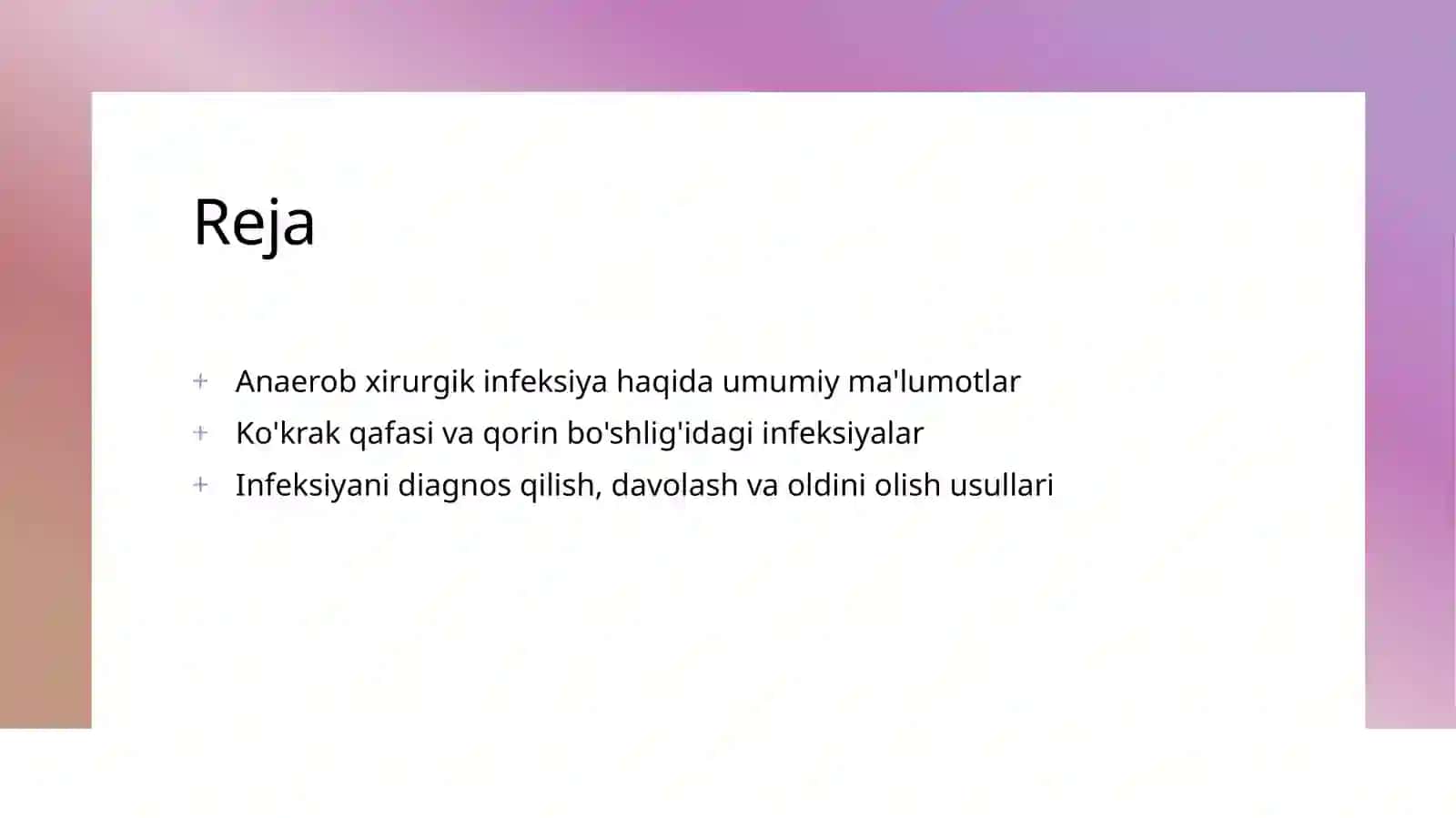 O'tkir anaerob xirurgik infeksiya 2