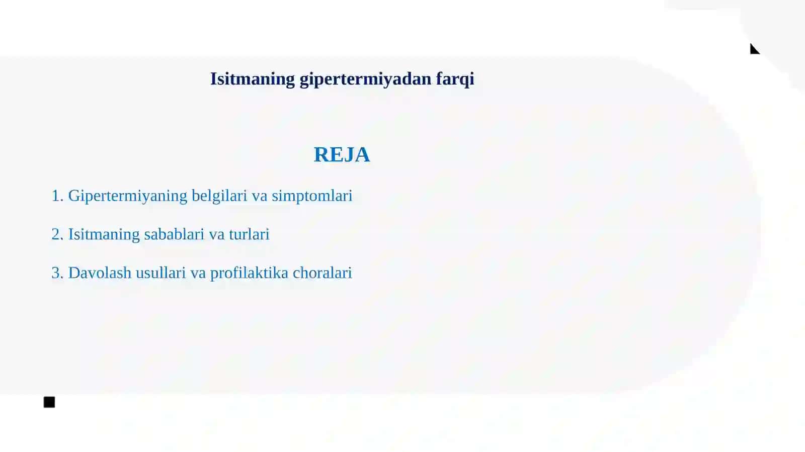 Isitmaning gipertermiyadan farqi 2