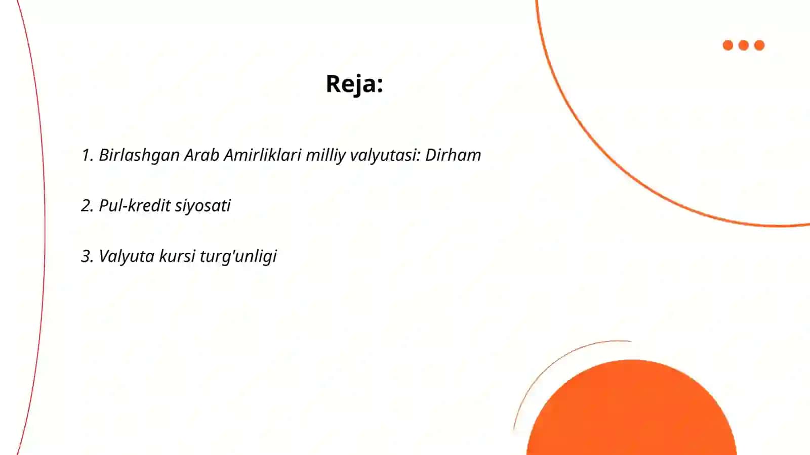 Birlashgan Arab Amirliklari pul tizimi. Inflyatsiya multiplikatori 2