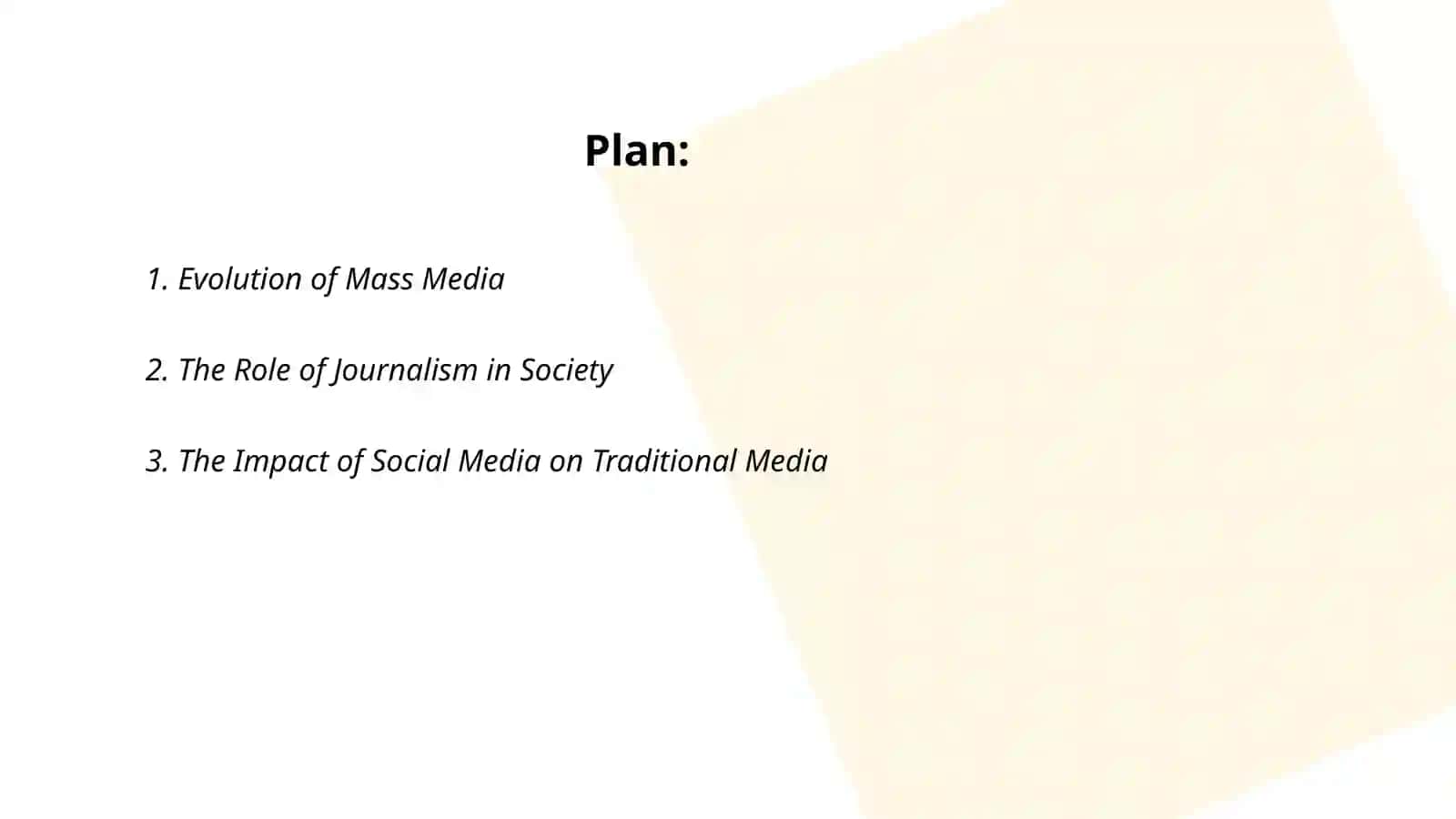 Mass Media Evolution 2