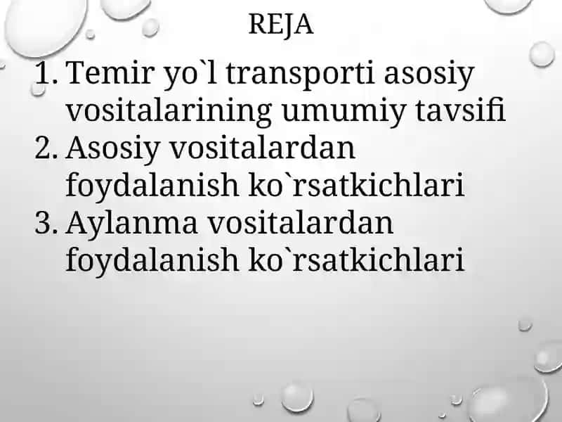 Temir yo`l trаnspоrtining ishlab chiqarish fondlari 2
