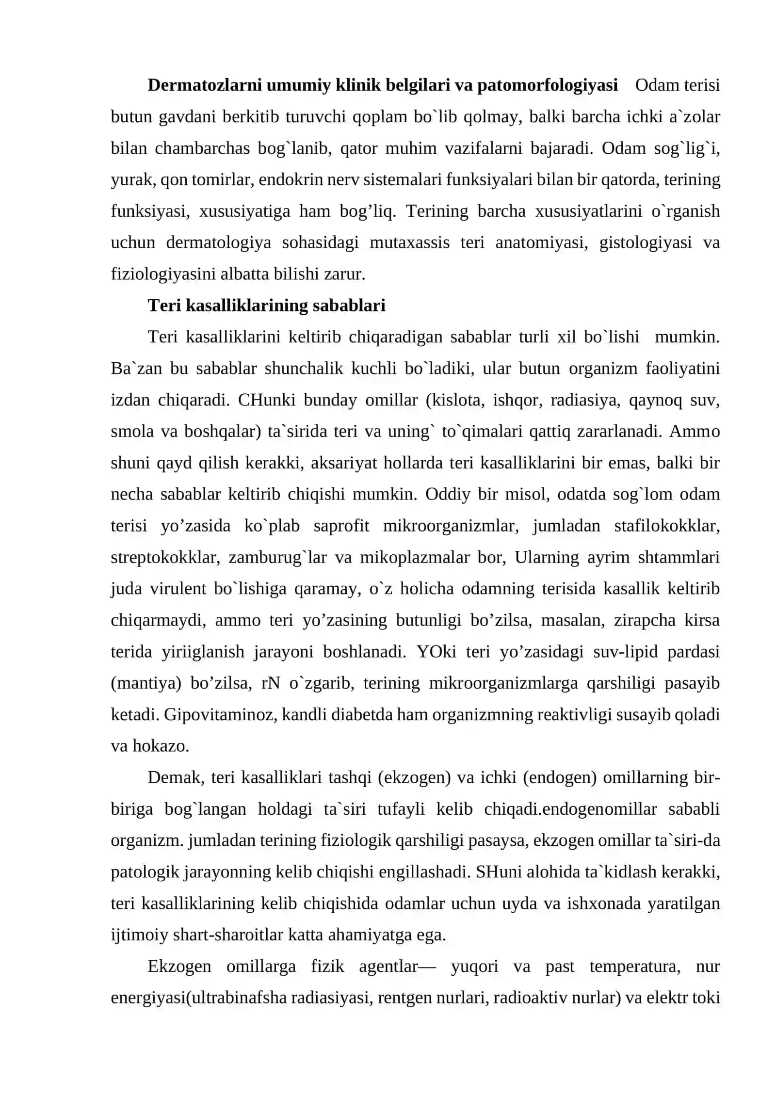 Dermatozlarni umumiy klinik belgilari va patomorfologiyasi 2