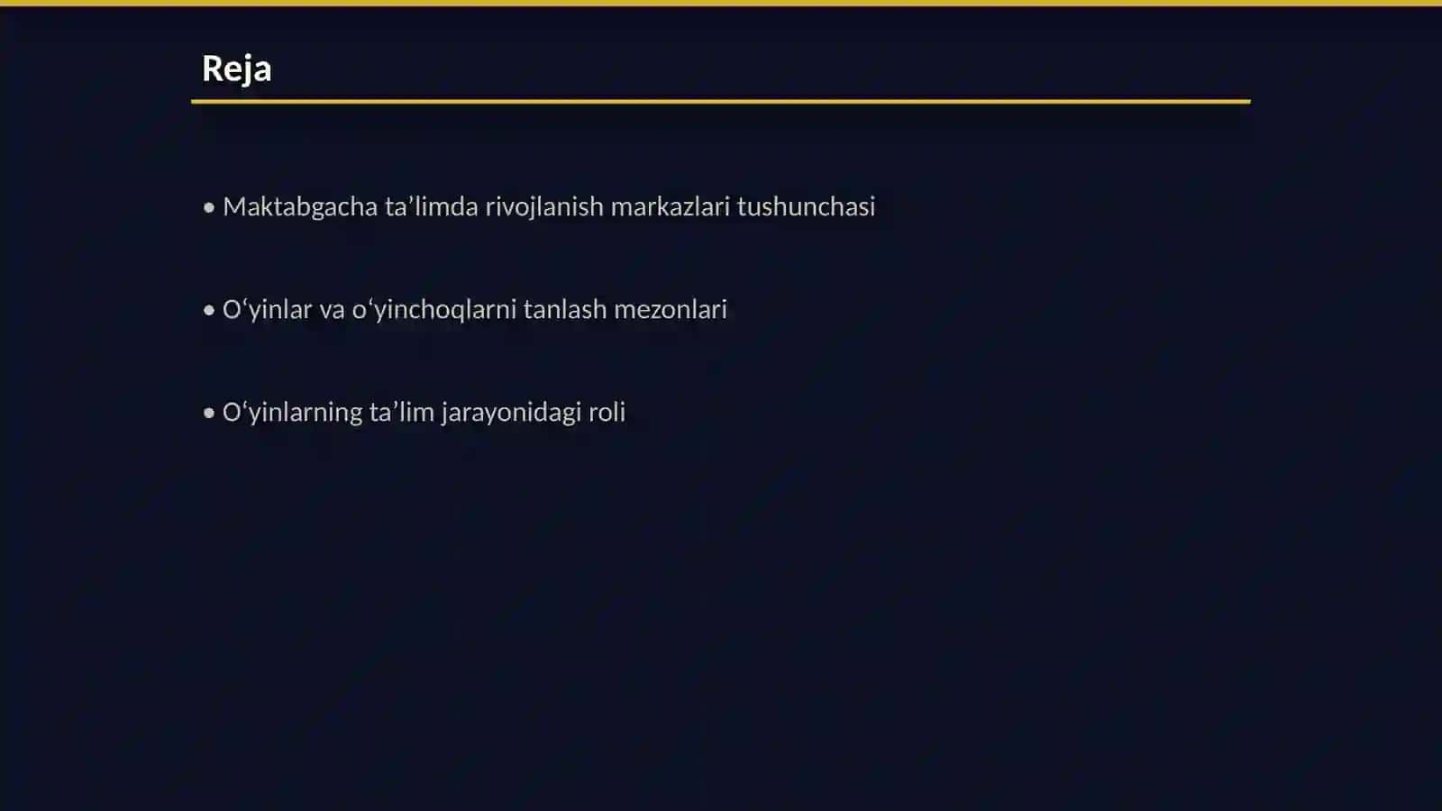 Maktabgacha taʼlimda rivojlanish markazlarini jihozlashda oʻyinlar va oʻyinchoq turlari 2