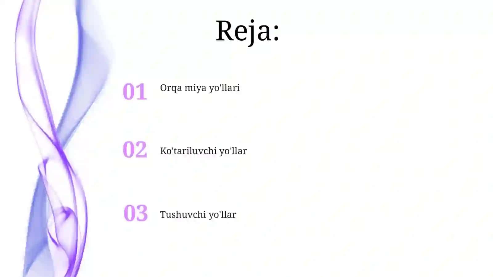 Orqa miya yo'llari 2