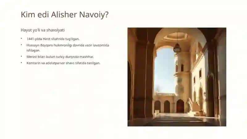 Alisher Navoiy: Buyuk mutafakkir va davlat arbobi 2